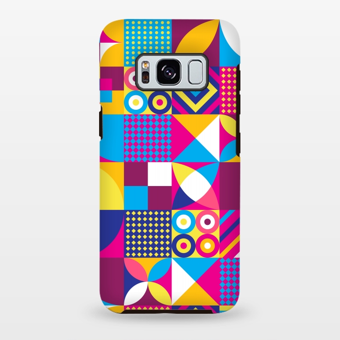 Galaxy S8 plus StrongFit multi colour abstract pattern 3  by MALLIKA