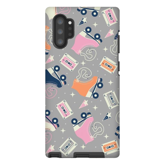 Galaxy Note 10 plus StrongFit Roller skates pattern 05 by Jelena Obradovic