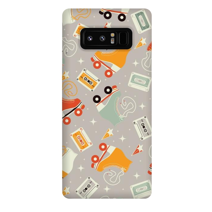 Galaxy Note 8 StrongFit Roller skates pattern 06 by Jelena Obradovic