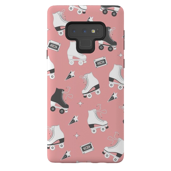 Galaxy Note 9 StrongFit Roller skates pattern 08 by Jelena Obradovic