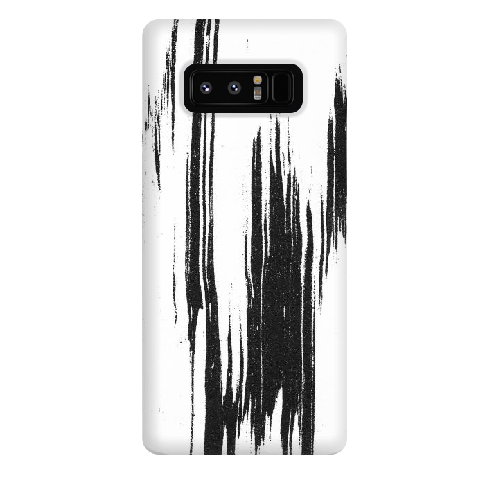 Galaxy Note 8 StrongFit Black ink brushstroke on white background by Oana 