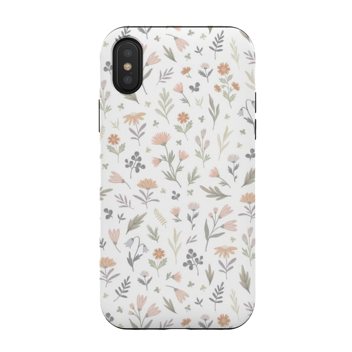 iPhone Xs / X StrongFit gentle flora by Alena Ganzhela