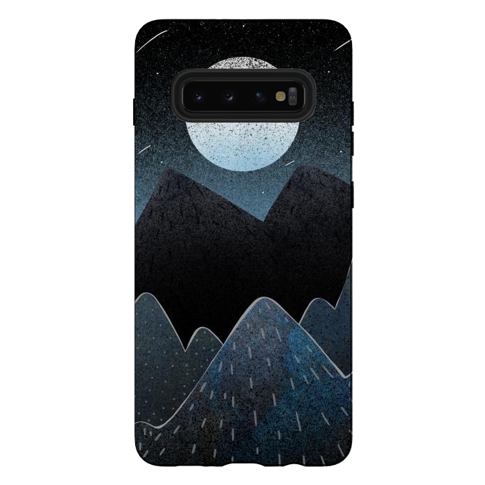 Galaxy S10 plus StrongFit Midnight blues by Steve Wade (Swade)