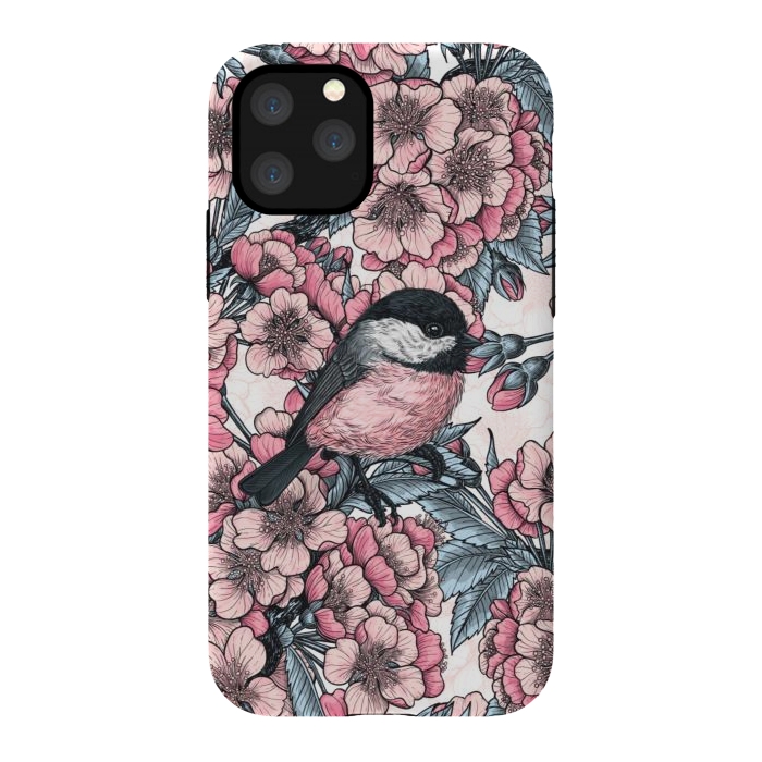 iPhone 11 Pro StrongFit Chickadee garden by Katerina Kirilova