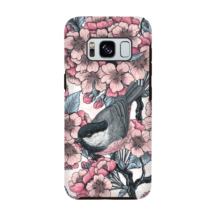 Galaxy S8 StrongFit Chickadee garden 2 by Katerina Kirilova