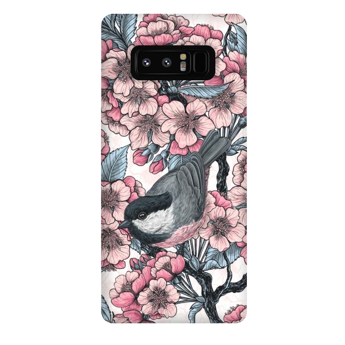 Galaxy Note 8 StrongFit Chickadee garden 2 by Katerina Kirilova