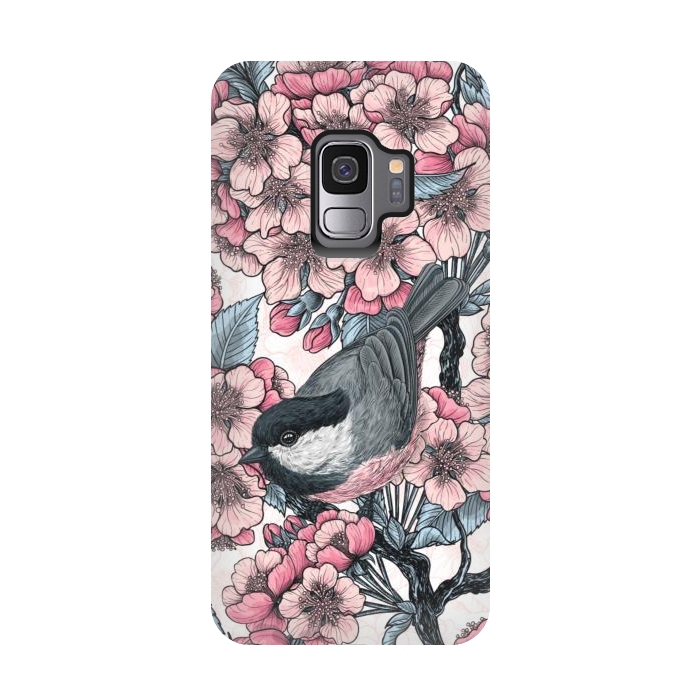 Galaxy S9 StrongFit Chickadee garden 2 by Katerina Kirilova