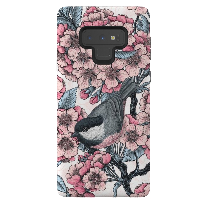 Galaxy Note 9 StrongFit Chickadee garden 2 by Katerina Kirilova