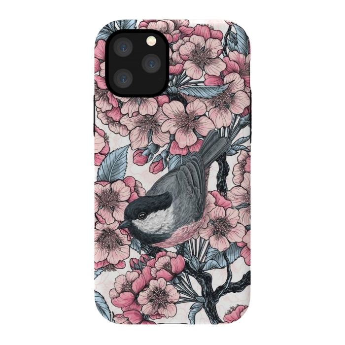 iPhone 11 Pro StrongFit Chickadee garden 2 by Katerina Kirilova
