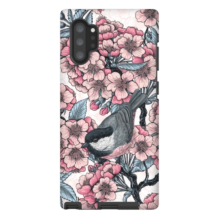 Galaxy Note 10 plus StrongFit Chickadee garden 2 by Katerina Kirilova
