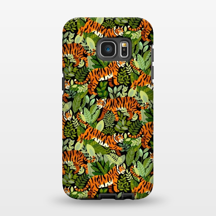 Galaxy S7 EDGE StrongFit Bangel Tiger Jungle  by Tigatiga