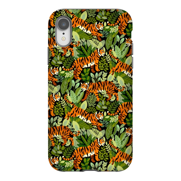 iPhone Xr StrongFit Bangel Tiger Jungle  by Tigatiga