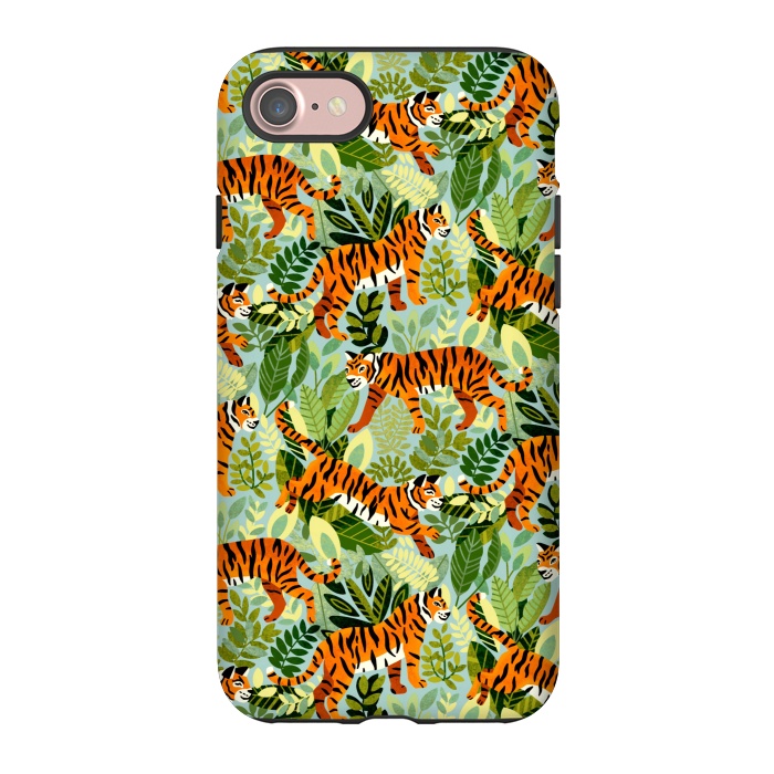 iPhone 7 StrongFit Bright Bangel Tiger Jungle  by Tigatiga