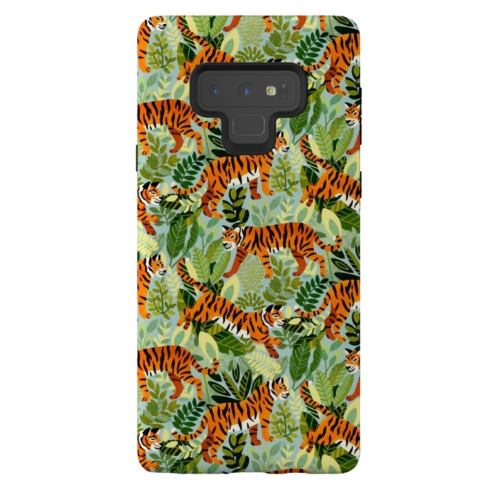 Galaxy Note 9 StrongFit Bright Bangel Tiger Jungle  by Tigatiga