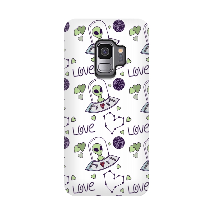Galaxy S9 StrongFit cool space love by MALLIKA