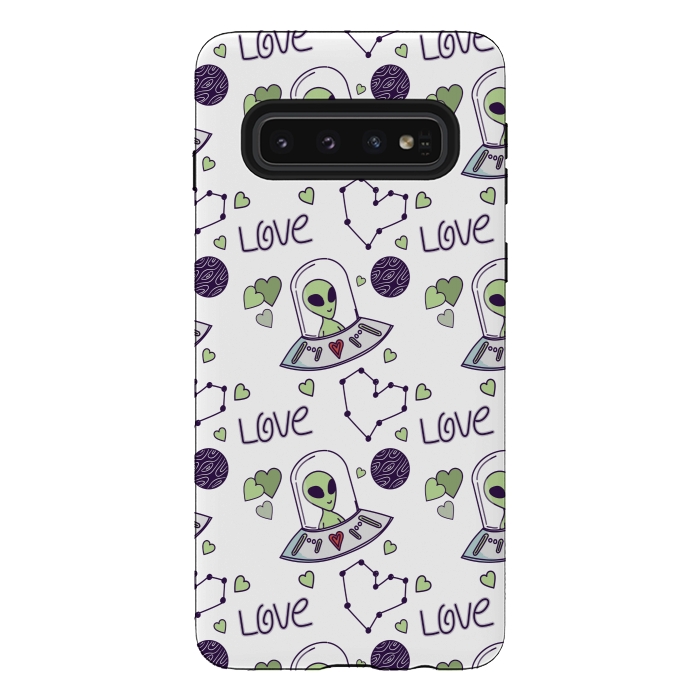 Galaxy S10 StrongFit cool space love by MALLIKA