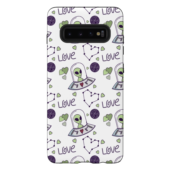 Galaxy S10 plus StrongFit cool space love by MALLIKA