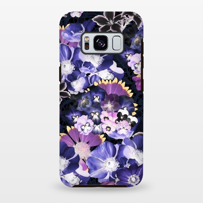 Galaxy S8 plus StrongFit Purple flowers collage by Oana 