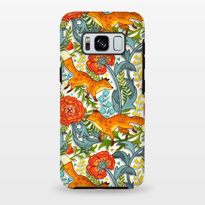 Galaxy S8 plus StrongFit Art Nouveau Foxes  by Tigatiga