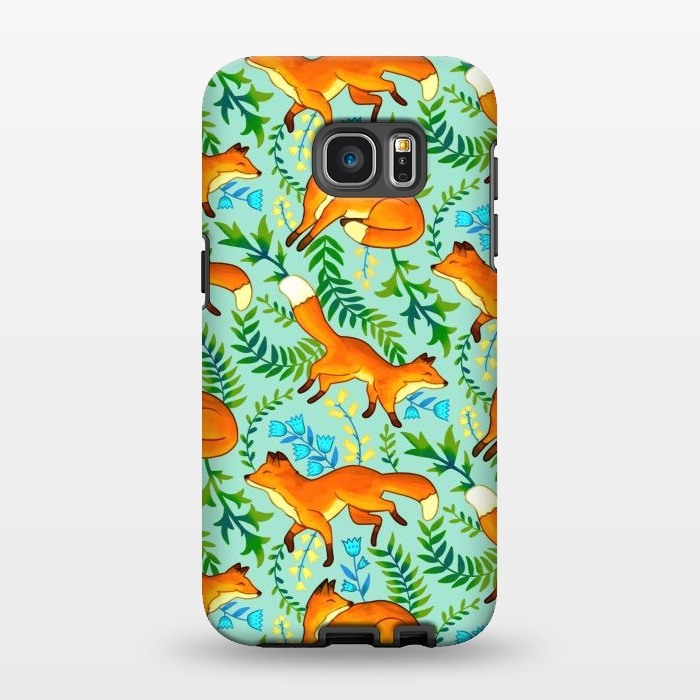 Galaxy S7 EDGE StrongFit Fox Freedom - Mint by Tigatiga