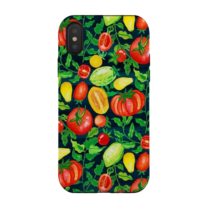 iPhone Xs / X StrongFit Home Gown Tomatoes  by Tigatiga