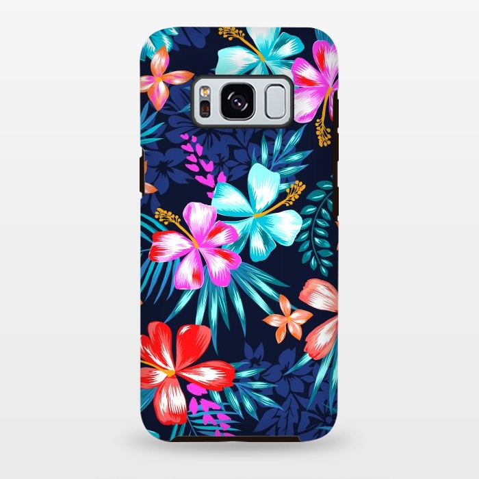 Galaxy S8 plus StrongFit Beautiful Tropical Design Leave and Flowers by ArtsCase