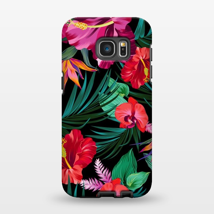 Galaxy S7 EDGE StrongFit Exotic Flowers by ArtsCase