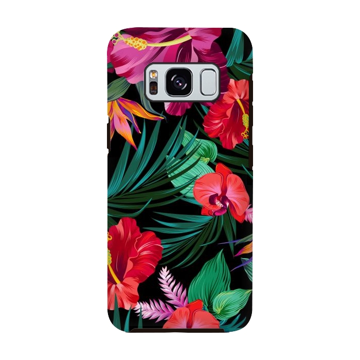 Galaxy S8 StrongFit Exotic Flowers by ArtsCase