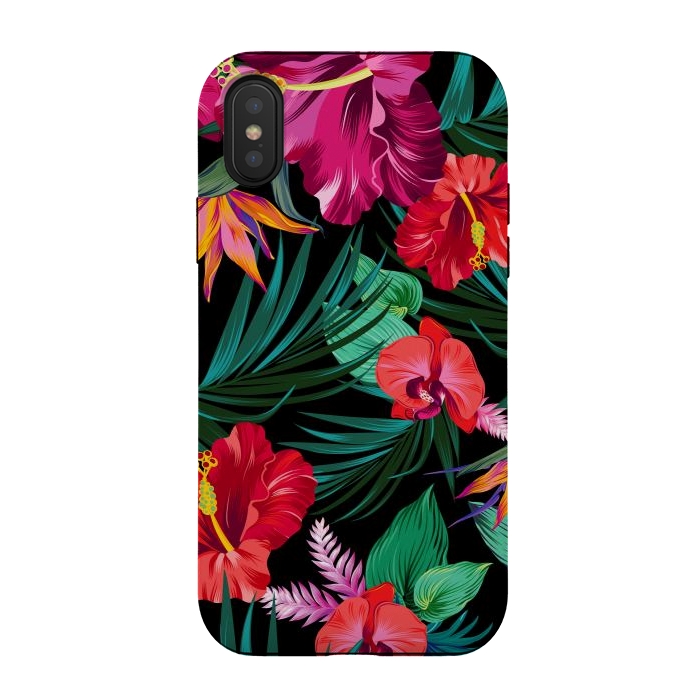 iPhone Xs / X StrongFit Exotic Flowers by ArtsCase