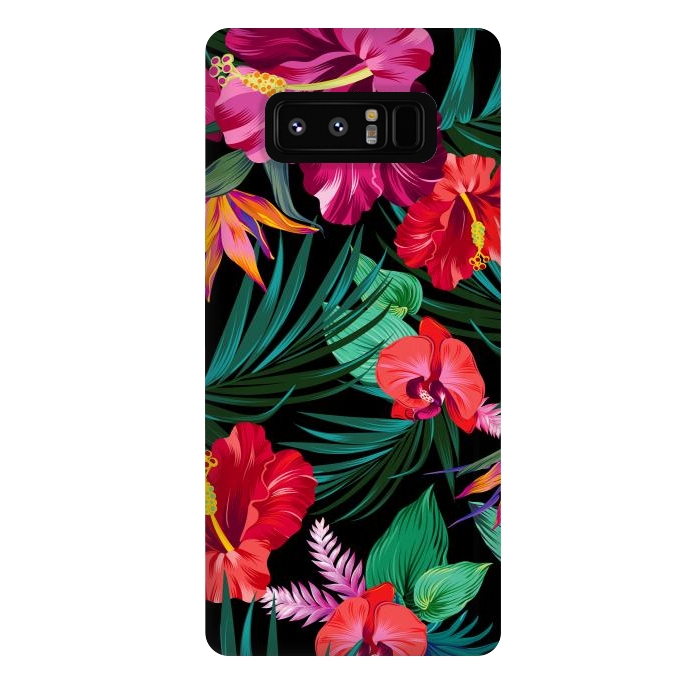 Galaxy Note 8 StrongFit Exotic Flowers by ArtsCase