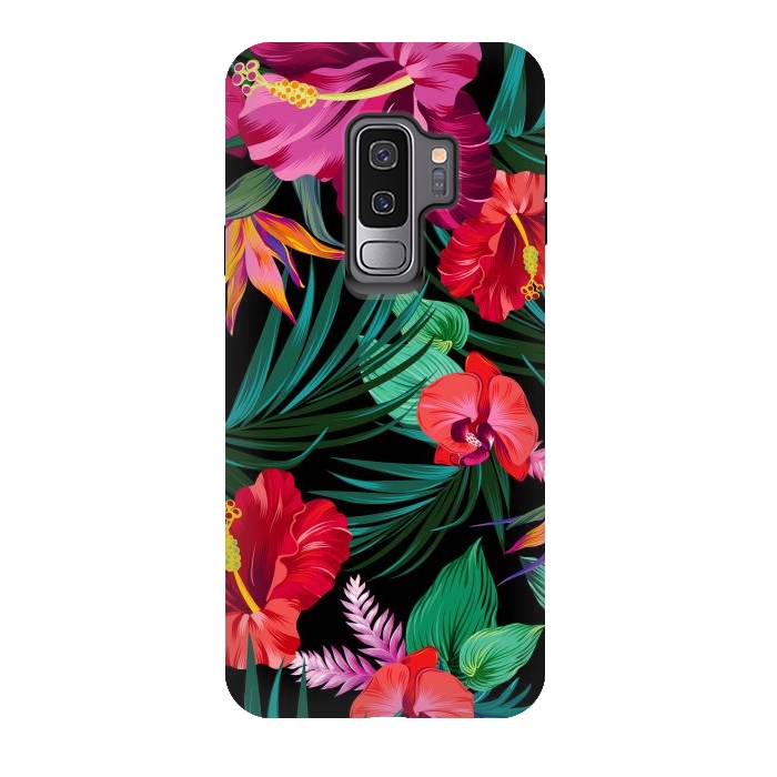 Galaxy S9 plus StrongFit Exotic Flowers by ArtsCase