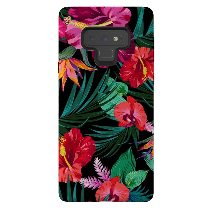 Galaxy Note 9 StrongFit Exotic Flowers by ArtsCase