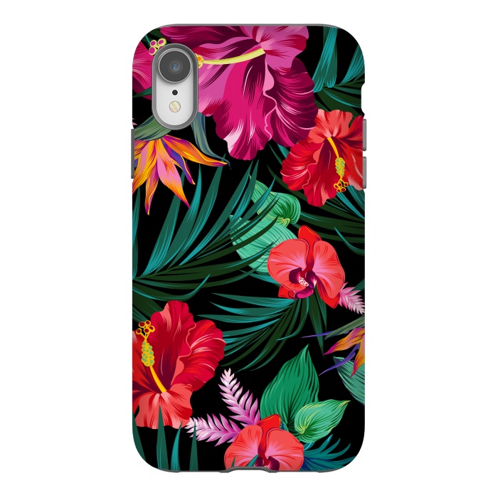 iPhone Xr StrongFit Exotic Flowers by ArtsCase