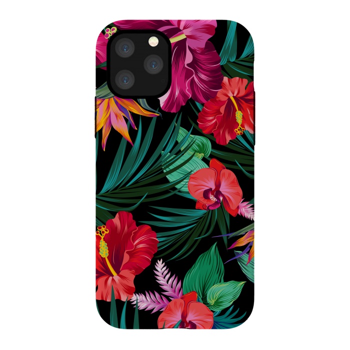 iPhone 11 Pro Max StrongFit Exotic Flowers by ArtsCase