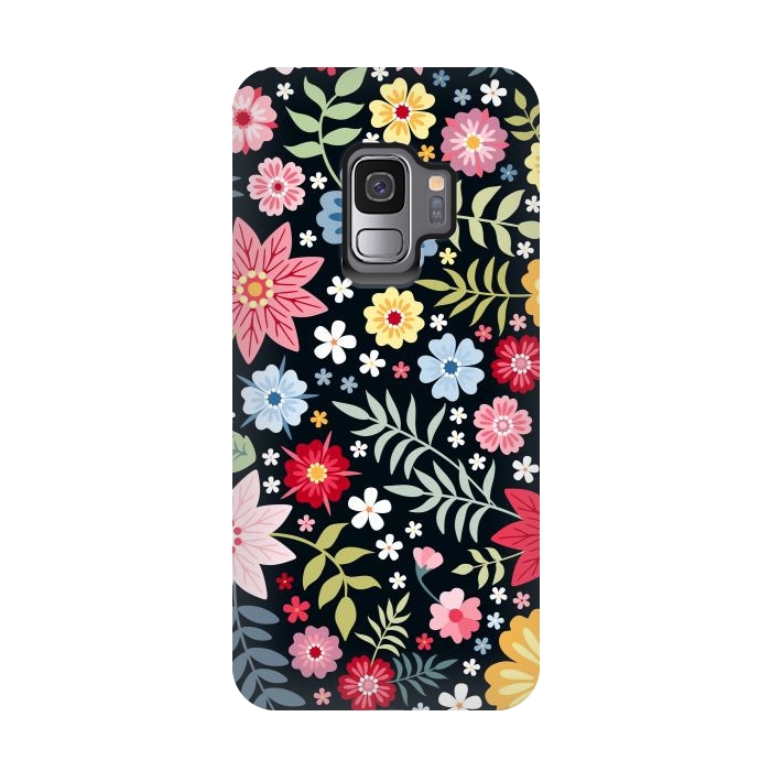 Galaxy S9 StrongFit Floral Pattern Design XXXX by ArtsCase