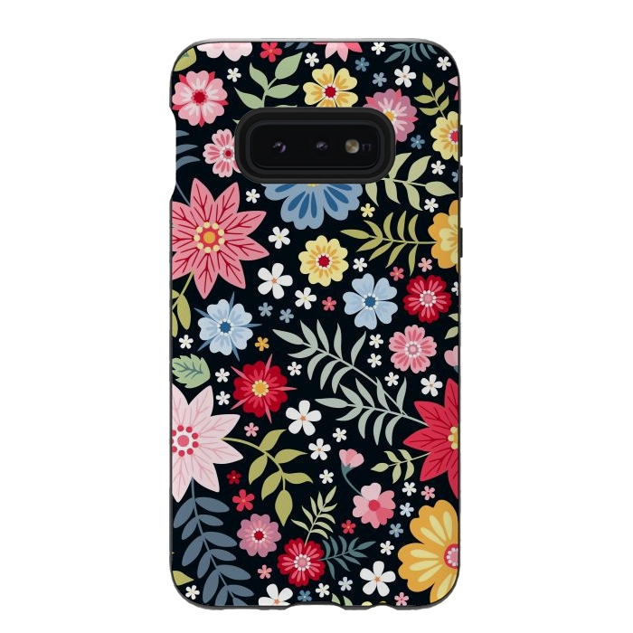 Galaxy S10e StrongFit Floral Pattern Design XXXX by ArtsCase