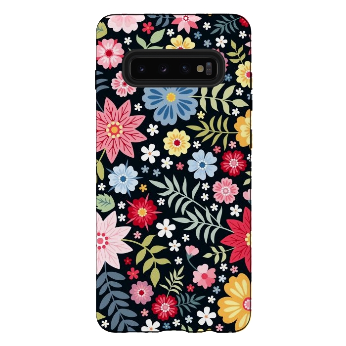 Galaxy S10 plus StrongFit Floral Pattern Design XXXX by ArtsCase