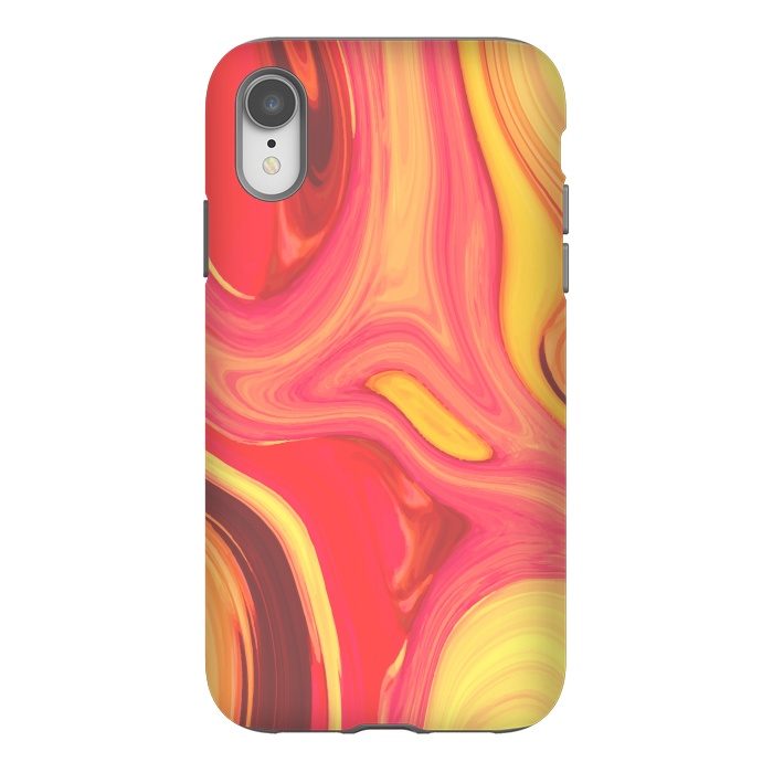 iPhone Xr StrongFit Liquid Marble Acrylic I by ArtsCase
