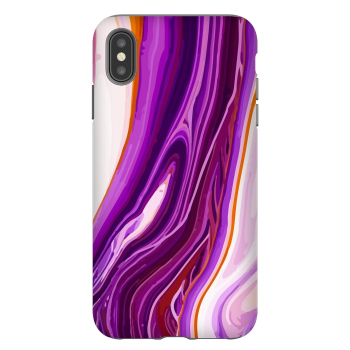 iPhone Xs Max StrongFit Liquid Marble Design XI by ArtsCase