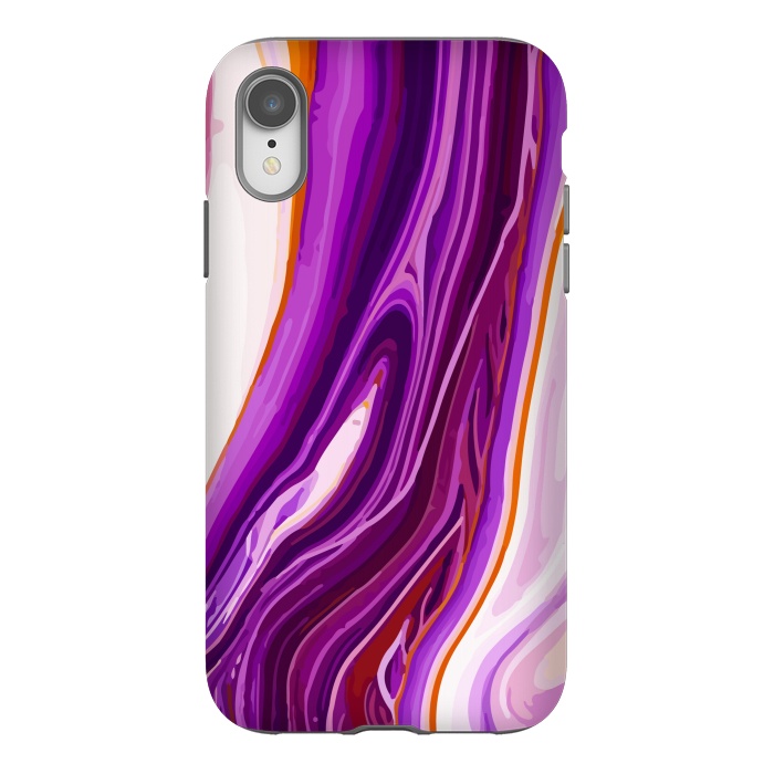 iPhone Xr StrongFit Liquid Marble Design XI by ArtsCase