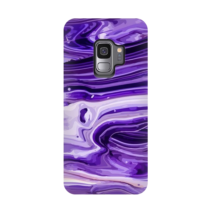 Galaxy S9 StrongFit Liquid Marble Design IX by ArtsCase