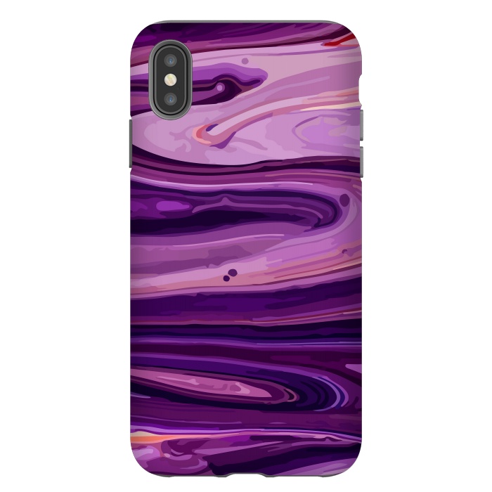 iPhone Xs Max StrongFit Liquid Marble Design by ArtsCase