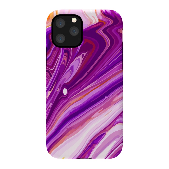 iPhone 11 Pro Max StrongFit Liquid Marble Design VIII by ArtsCase