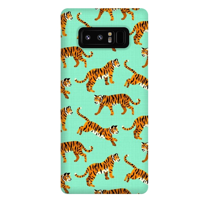 Galaxy Note 8 StrongFit Bangel Tigers - Mint  by Tigatiga