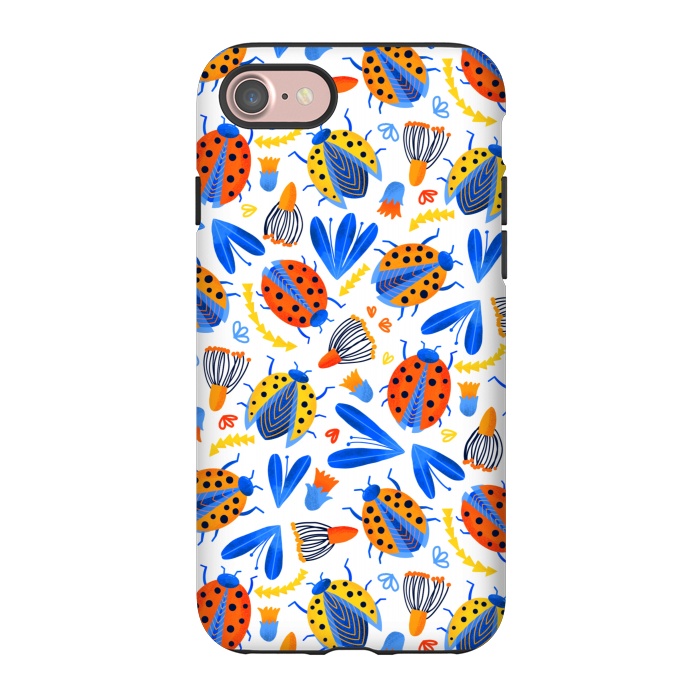 iPhone 7 StrongFit Fresh Ladybird Botanical  by Tigatiga