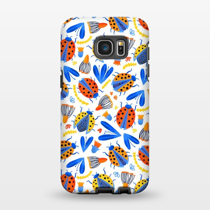 Galaxy S7 EDGE StrongFit Fresh Ladybird Botanical  by Tigatiga