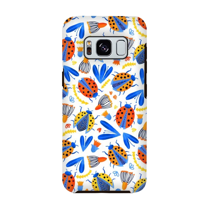 Galaxy S8 StrongFit Fresh Ladybird Botanical  by Tigatiga