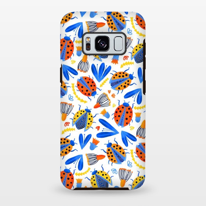 Galaxy S8 plus StrongFit Fresh Ladybird Botanical  by Tigatiga