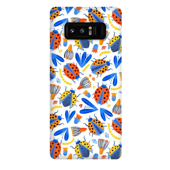 Galaxy Note 8 StrongFit Fresh Ladybird Botanical  by Tigatiga