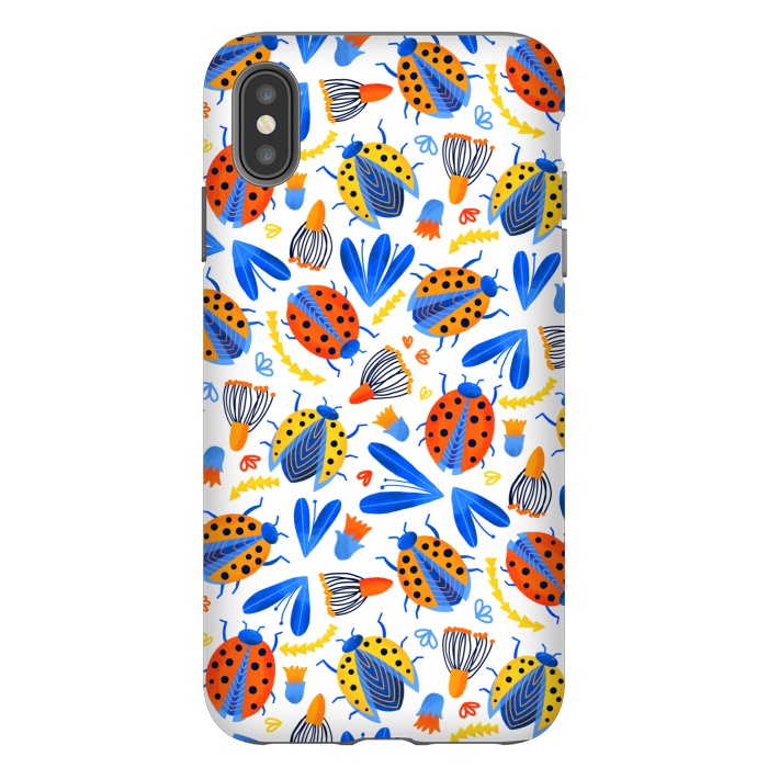iPhone Xs Max StrongFit Fresh Ladybird Botanical  by Tigatiga